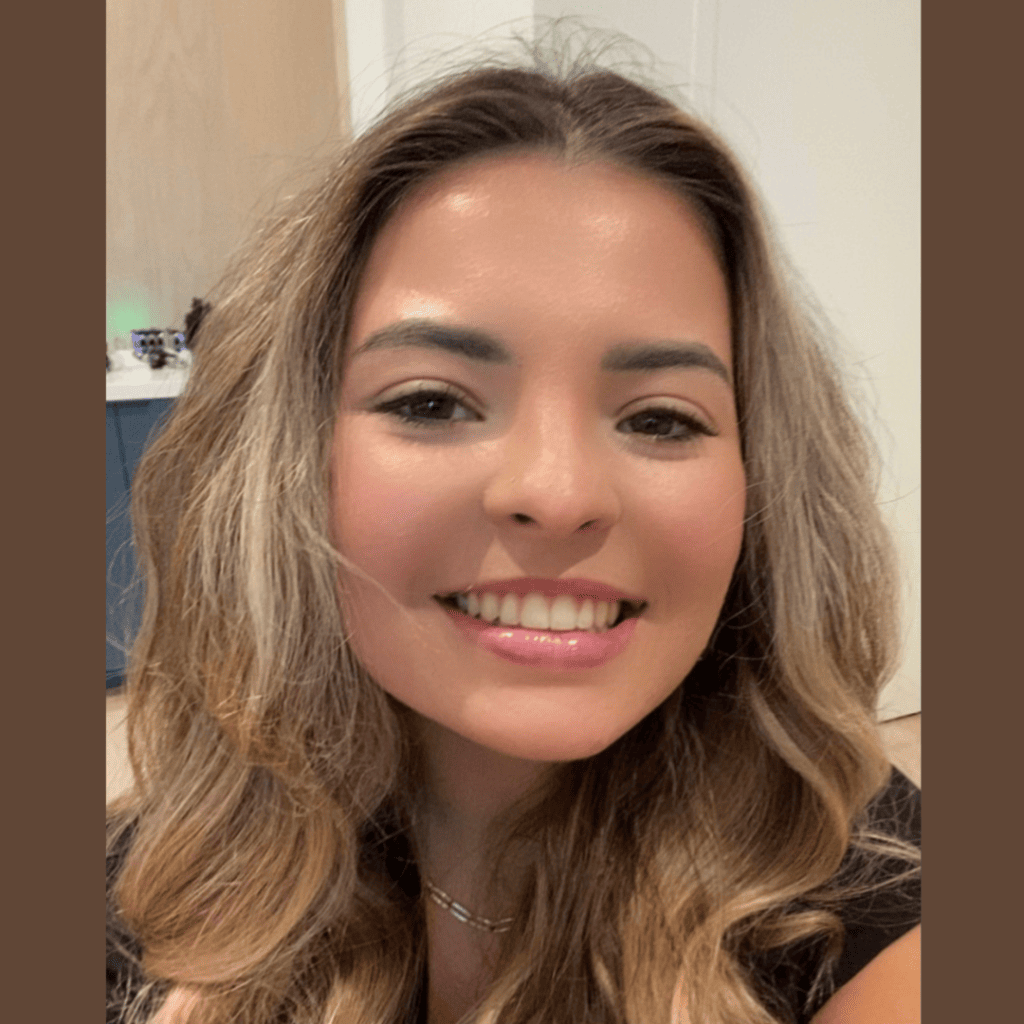 Patient follow up smile | Rucker Orthodontics A patient smiling in a follow up portrait supplied with the braces treatment example.
